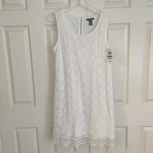 Stretch White Sleeveless Dress